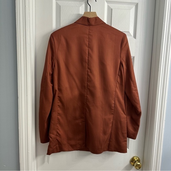 Sweet Baby Jamie Blazer Jacket Rust Button Up Academia Preppy Medium New - Picture 6 of 9